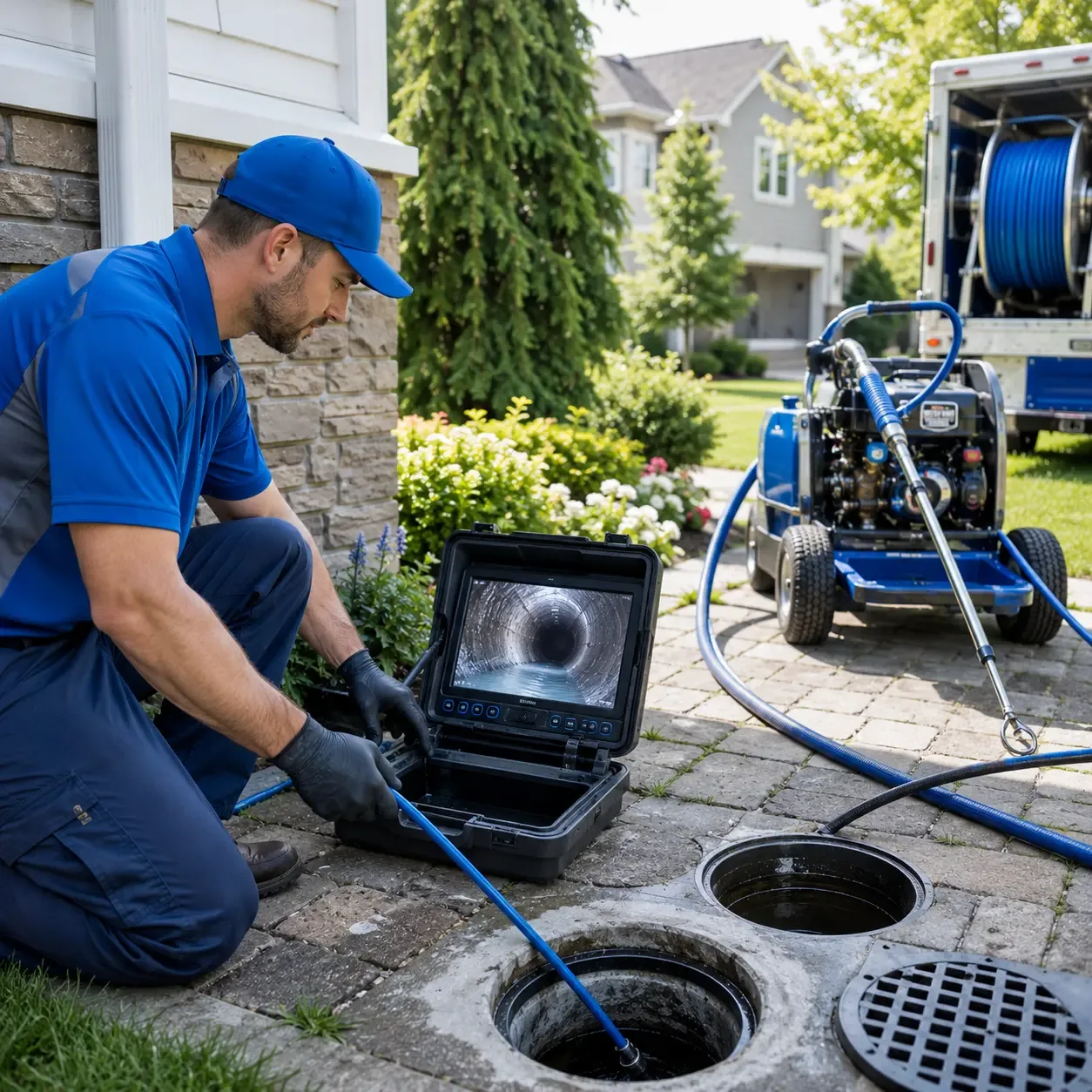 Outdoor drain cleaning professionals serving Brownstown, IN